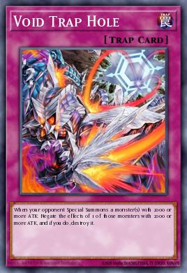 A single card from the set named: Void Trap Hole