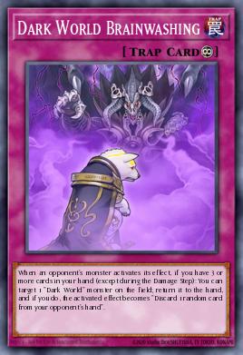 A single card from the set named: Dark World Brainwashing