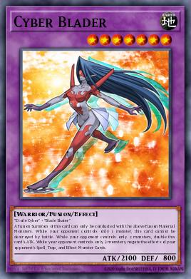 A single card from the set named: Cyber Blader