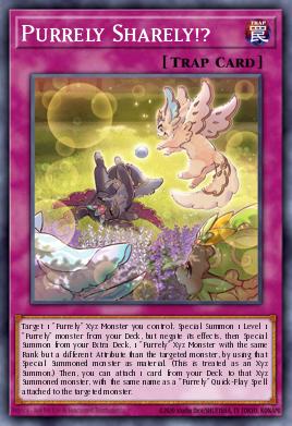A single card from the set named: Purrely Sharely!?