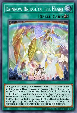 A single card from the set named: Rainbow Bridge of the Heart