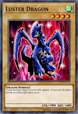 A single card from the set named: Luster Dragon