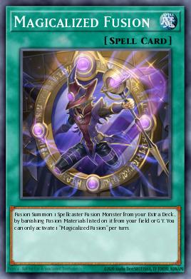 A single card from the set named: Magicalized Fusion