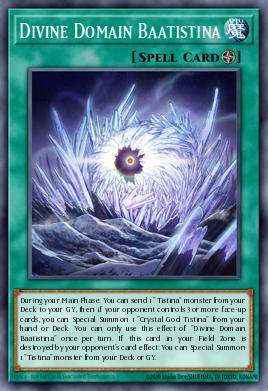 A single card from the set named: Divine Domain Baatistina