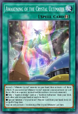 A single card from the set named: Awakening of the Crystal Ultimates