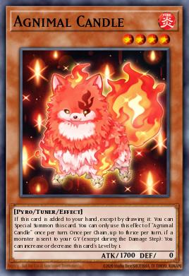 A single card from the set named: Agnimal Candle