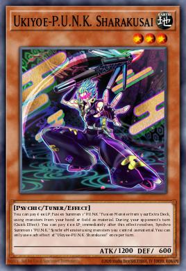 A single card from the set named: Ukiyoe-P.U.N.K. Sharakusai