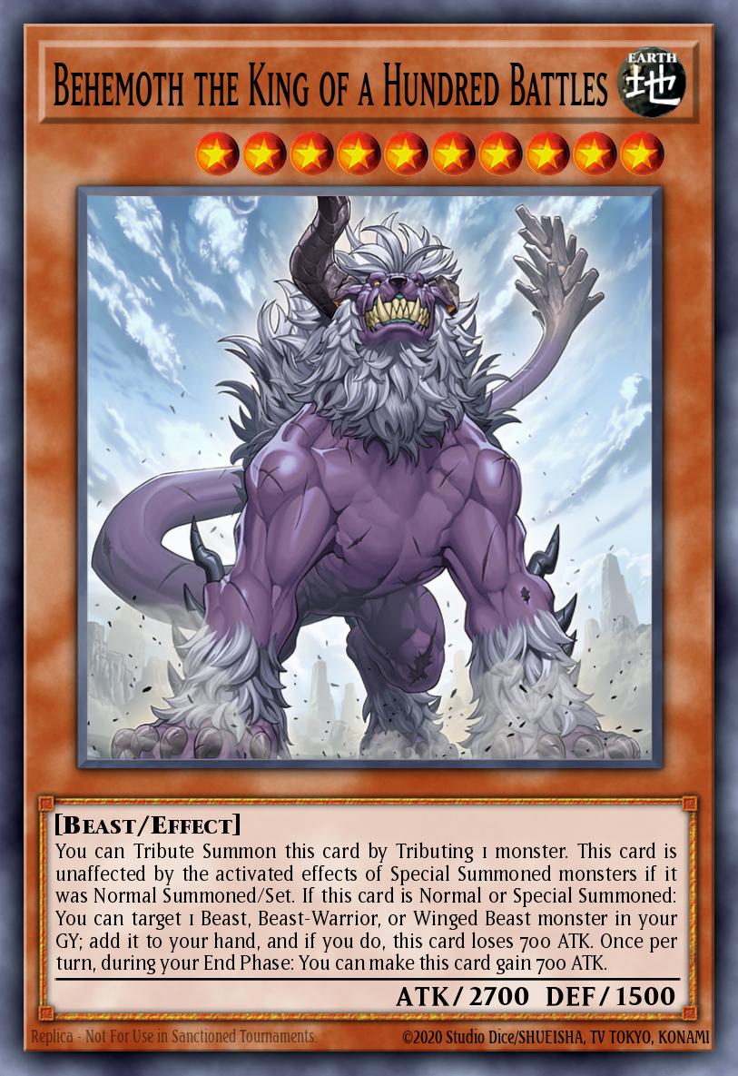 Card image of: Behemoth the King of a Hundred Battles