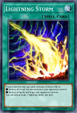 A single card from the set named: Lightning Storm