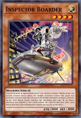 A single card from the set named: Inspector Boarder