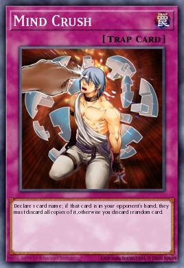 A single card from the set named: Mind Crush