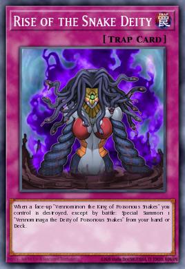 A single card from the set named: Rise of the Snake Deity