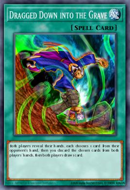A single card from the set named: Dragged Down into the Grave
