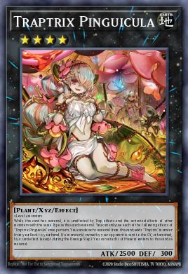 A single card from the set named: Traptrix Pinguicula