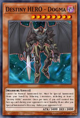 A single card from the set named: Destiny HERO - Dogma