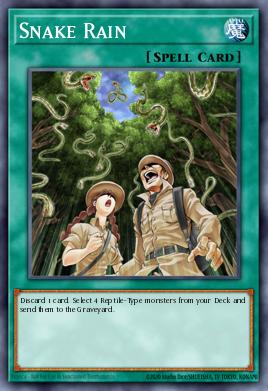 A single card from the set named: Snake Rain