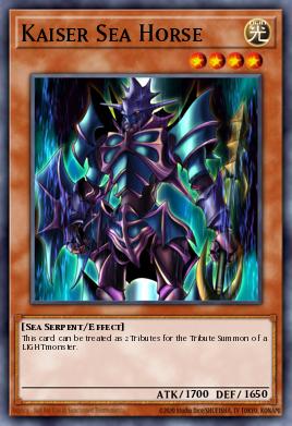 A single card from the set named: Kaiser Sea Horse