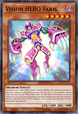 A single card from the set named: Vision HERO Faris
