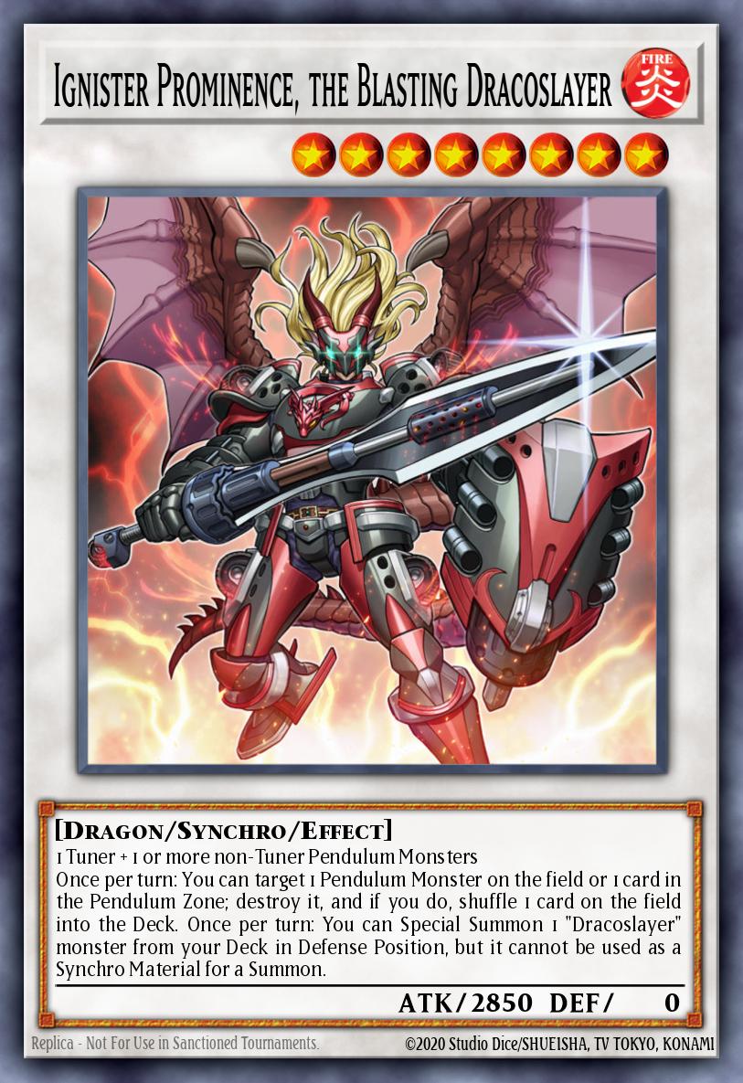 Card image of: Ignister Prominence, the Blasting Dracoslayer