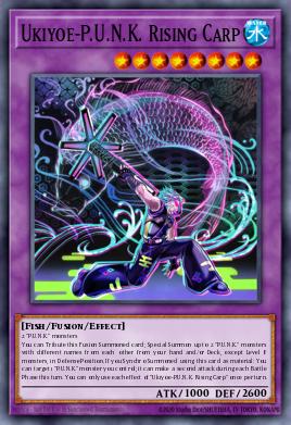 A single card from the set named: Ukiyoe-P.U.N.K. Rising Carp