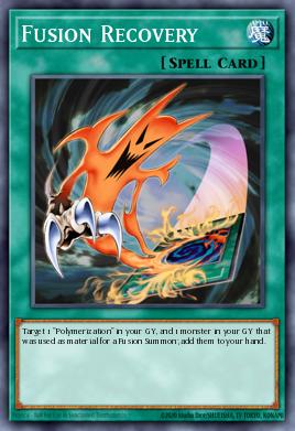 A single card from the set named: Fusion Recovery