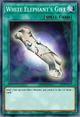 A single card from the set named: White Elephant's Gift