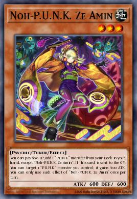 A single card from the set named: Noh-P.U.N.K. Ze Amin