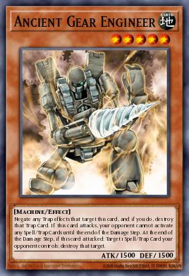 A single card from the set named: Ancient Gear Engineer