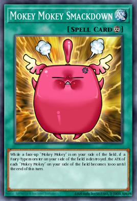 A single card from the set named: Mokey Mokey Smackdown
