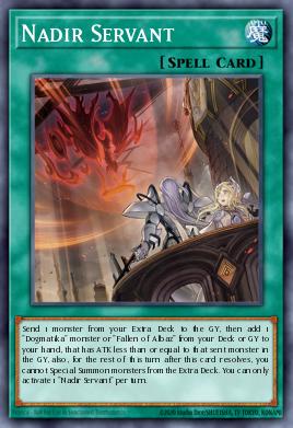A single card from the set named: Nadir Servant