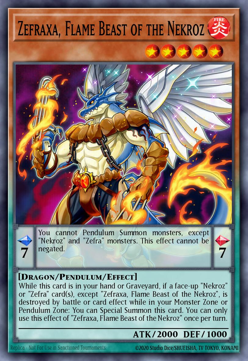 Slika karte: Zefraxa, Flame Beast of the Nekroz