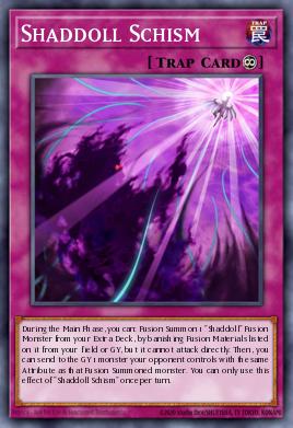 A single card from the set named: Shaddoll Schism