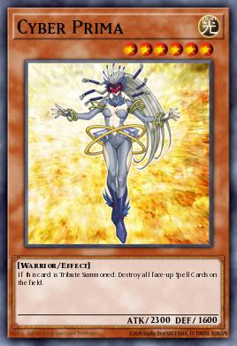 A single card from the set named: Cyber Prima