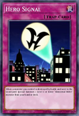 A single card from the set named: Hero Signal