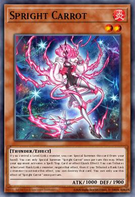 A single card from the set named: Spright Carrot