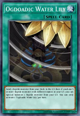 A single card from the set named: Ogdoadic Water Lily