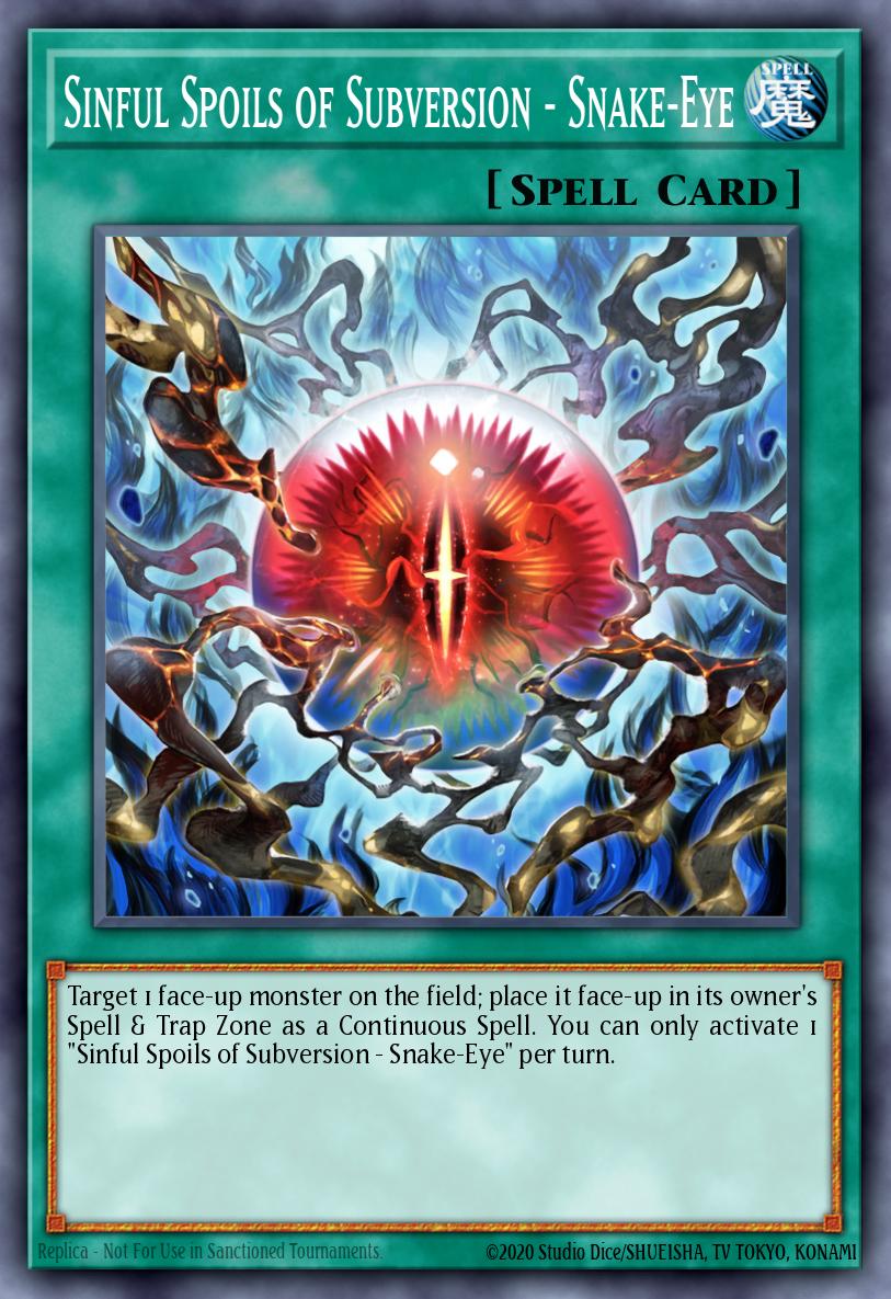 Card image of: Sinful Spoils of Subversion - Snake-Eye