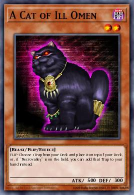 Card from list:  A Cat of Ill Omen