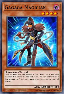 A single card from the set named: Gagaga Magician