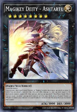 A single card from the set named: Magikey Deity - Ashtartu