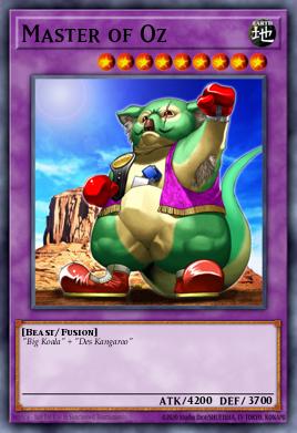 A single card from the set named: Master of Oz