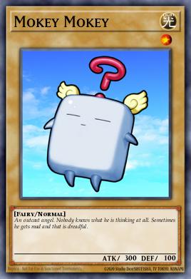 A single card from the set named: Mokey Mokey