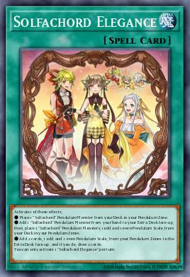 A single card from the set named: Solfachord Elegance