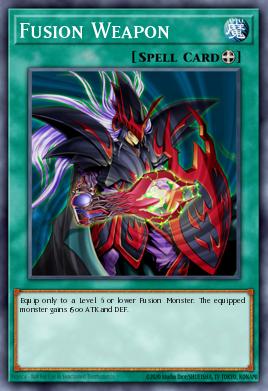 A single card from the set named: Fusion Weapon
