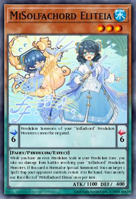 A single card from the set named: MiSolfachord Eliteia