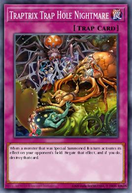 A single card from the set named: Traptrix Trap Hole Nightmare