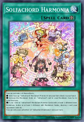 A single card from the set named: Solfachord Harmonia