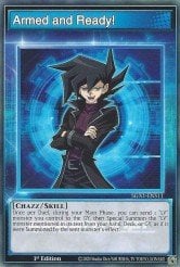 A single card from the set named: Armed and Ready!