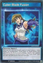 A single card from the set named: Cyber Blade Fusion