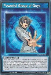 A single card from the set named: Powerful Group of Guys